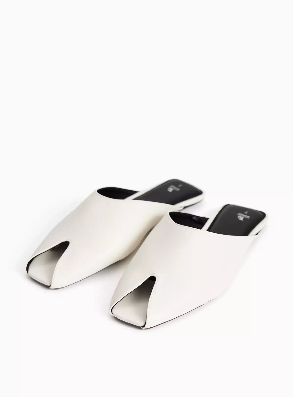 Tu Clothing, Bone Cream Peep Toe Mule