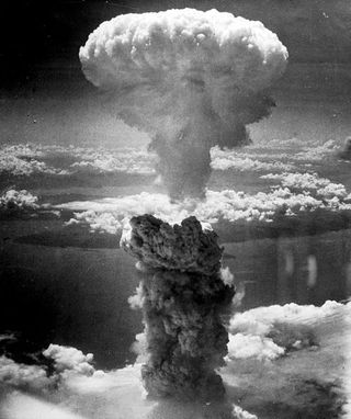 nagasaki, atomic bomb, mushroom cloud