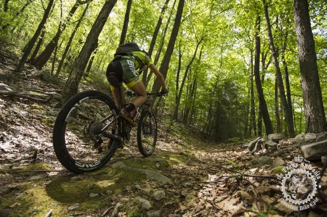Emily Shields pedals up the steep inclines of St age 2