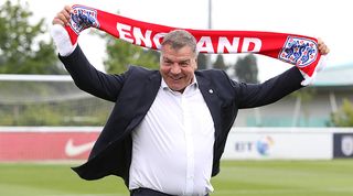 Sam Allardyce on one of his 67 days as England manager
