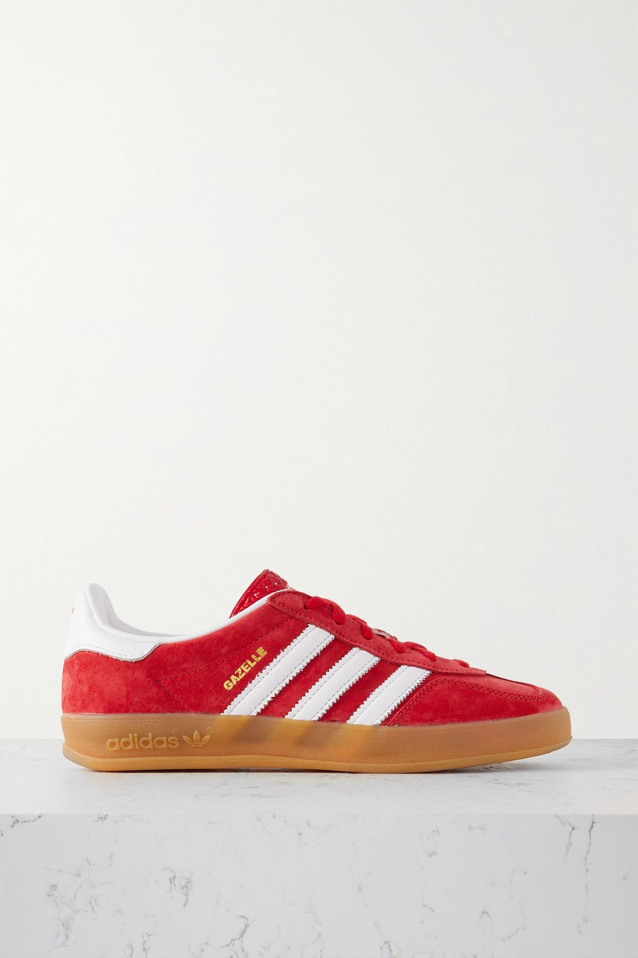 Gazelle Indoor Leather-Trimmed Suede Sneakers