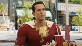 Zachary Levi as Shazam in Shazam! Fury of the Gods