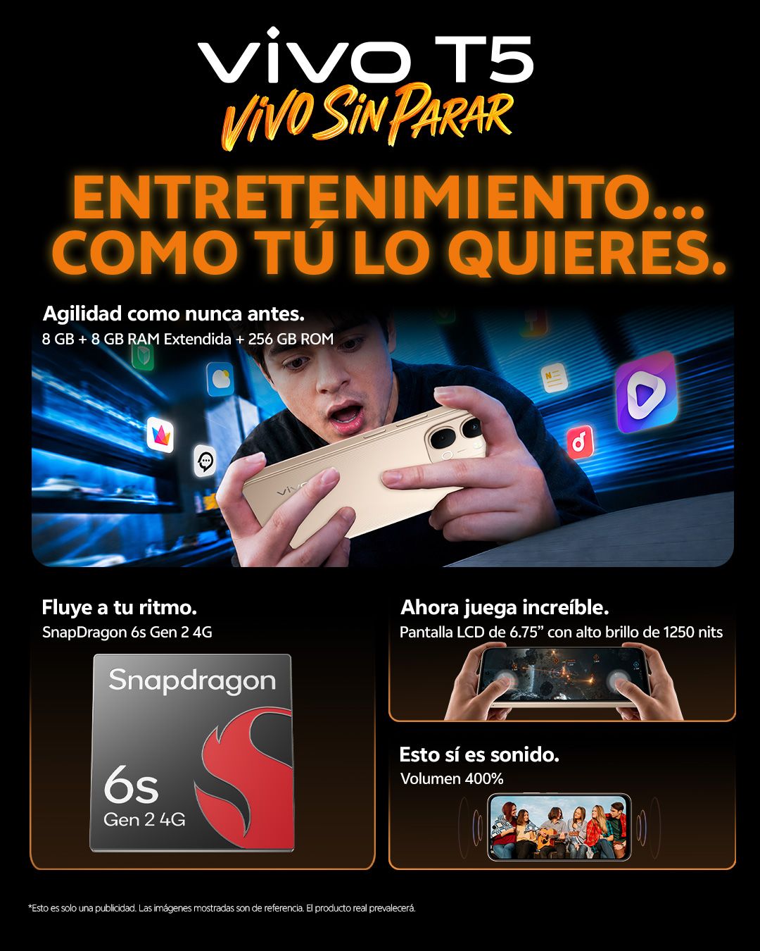 vivo serie t5
