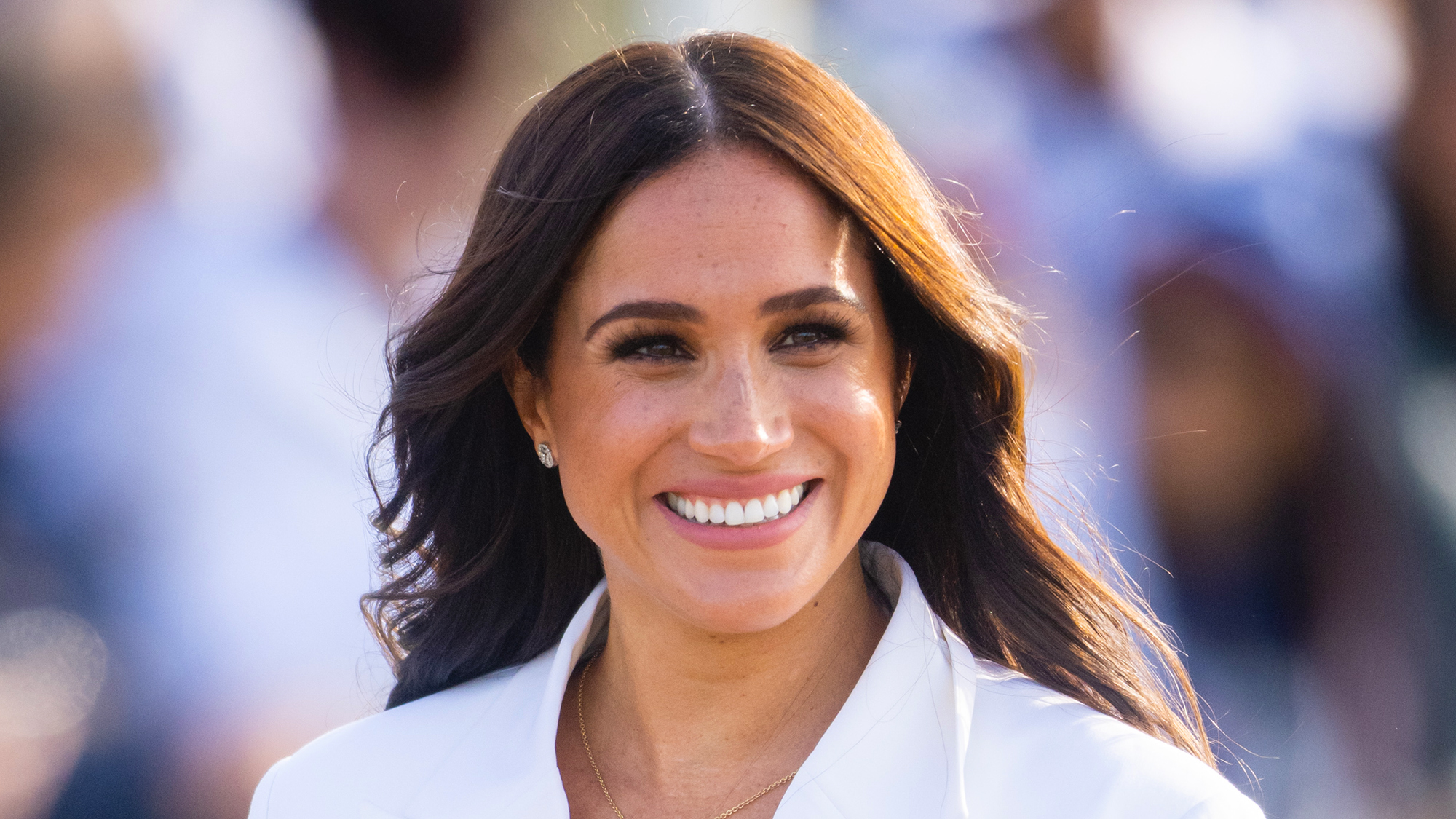 Meghan Markle wearing white