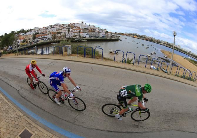 Alexandre Pichot (Europcar) leads Arnaud D&eacute;mare (FDJ.fr) and Florian Senechal (Cofidis) in the early break
