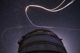 skydivers during Perseid meteor shower