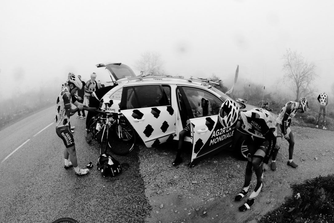 A short break on the side of the road