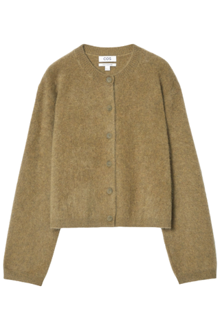 COS Pure Brushed-Cashmere Cardigan