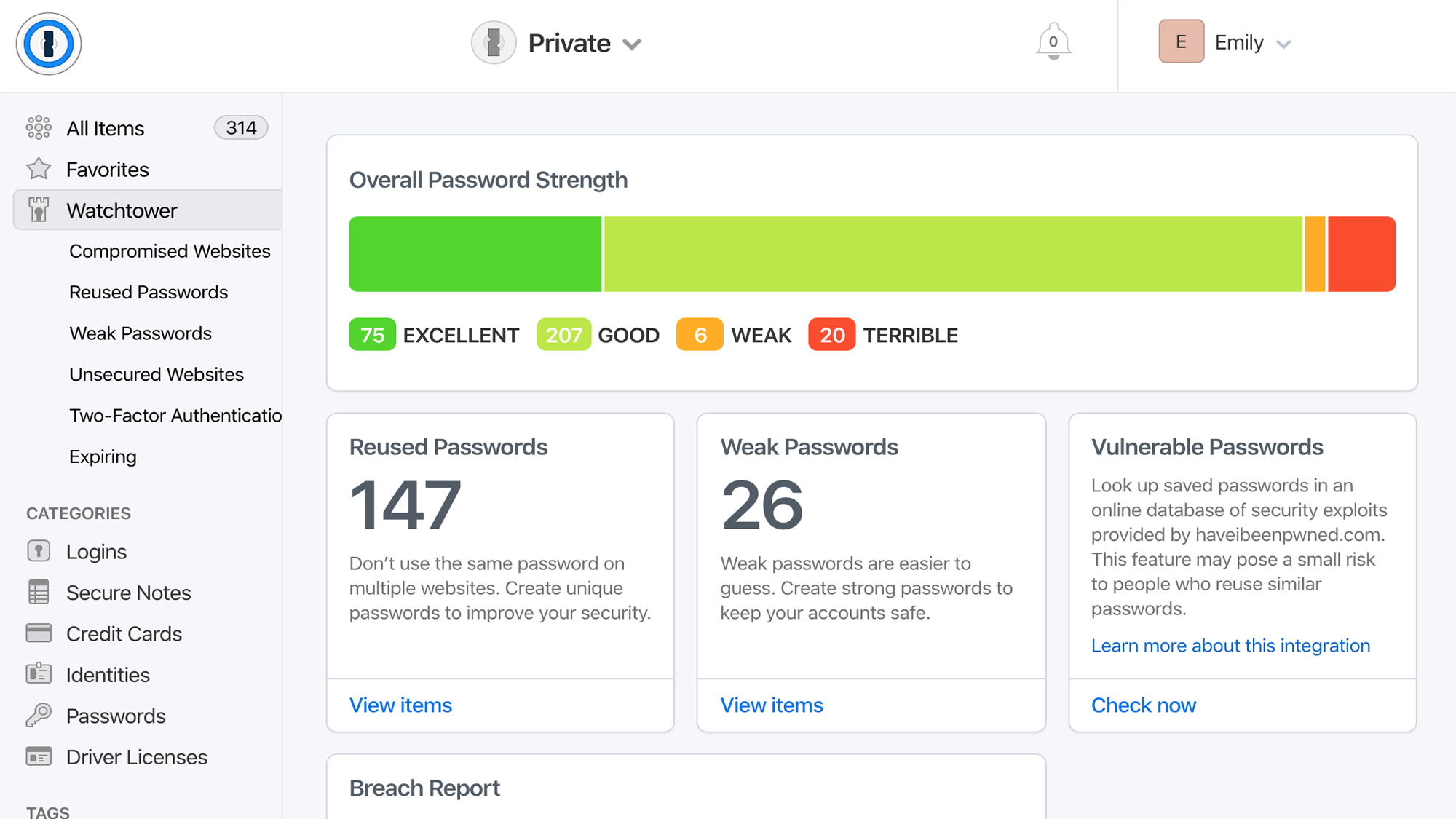 1Password password manager desktop app