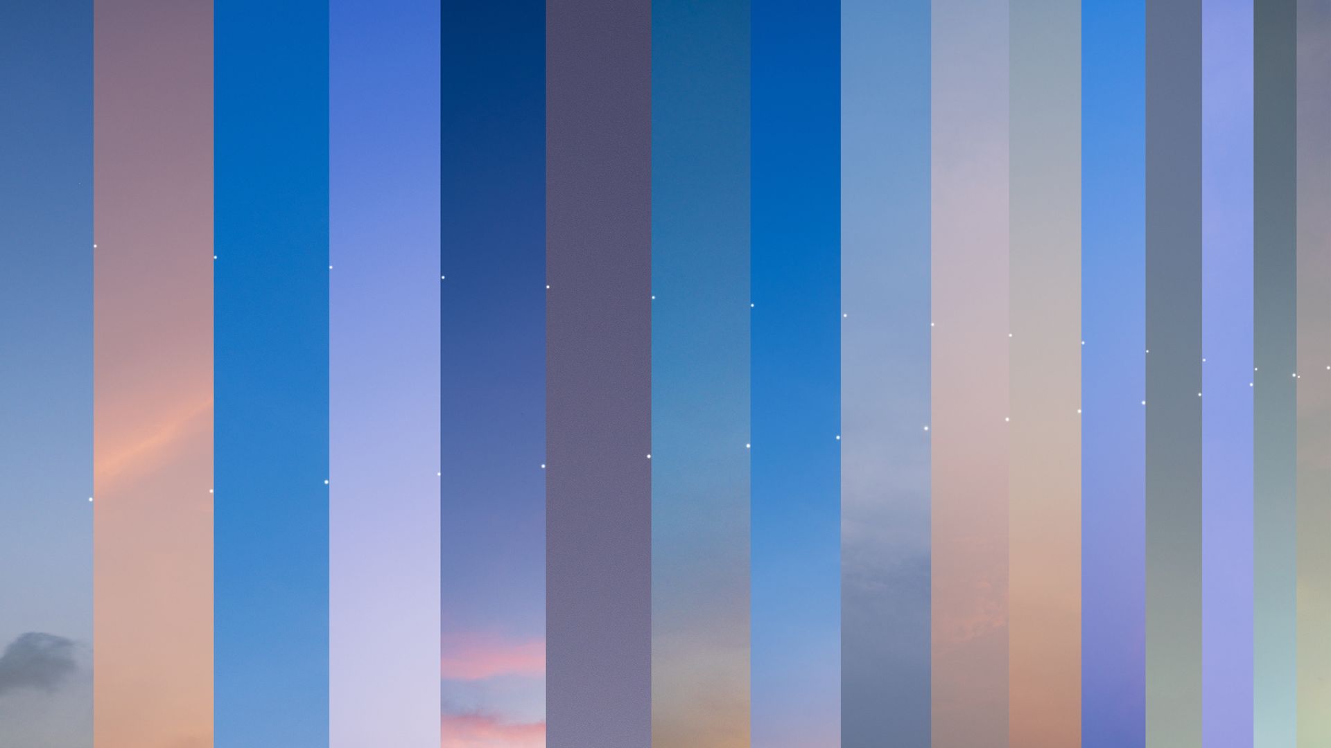 A series of vertical panels show Jupiter and Venus moving closer in the night sky from left to right, before converging in the far right panel