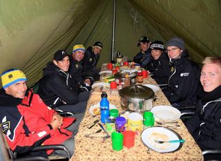 All smiles from the Tinkoff-Saxo riders