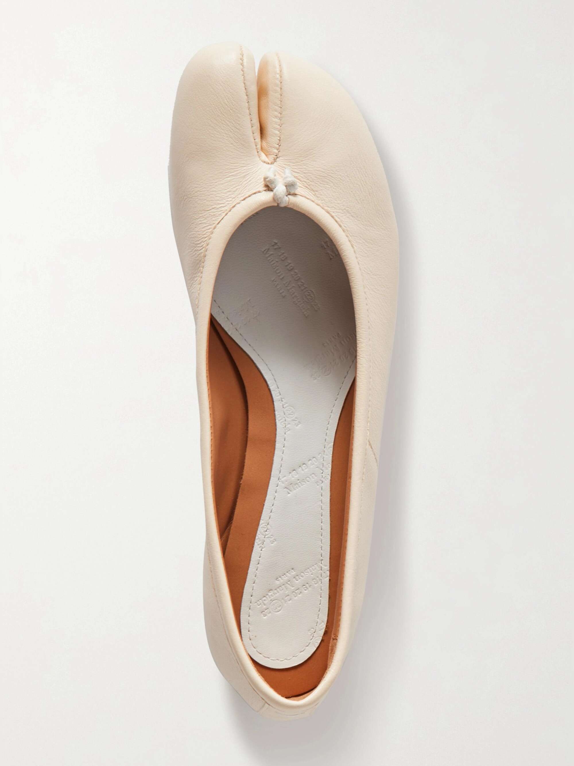 Tabi Split-Toe Leather Ballet Flats