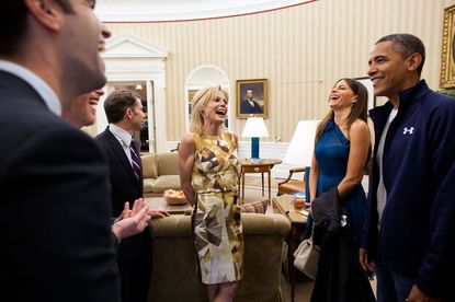 Julie Bowen and Sofia Vergara With Barack Obama 