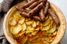 Root vegetable layer bake