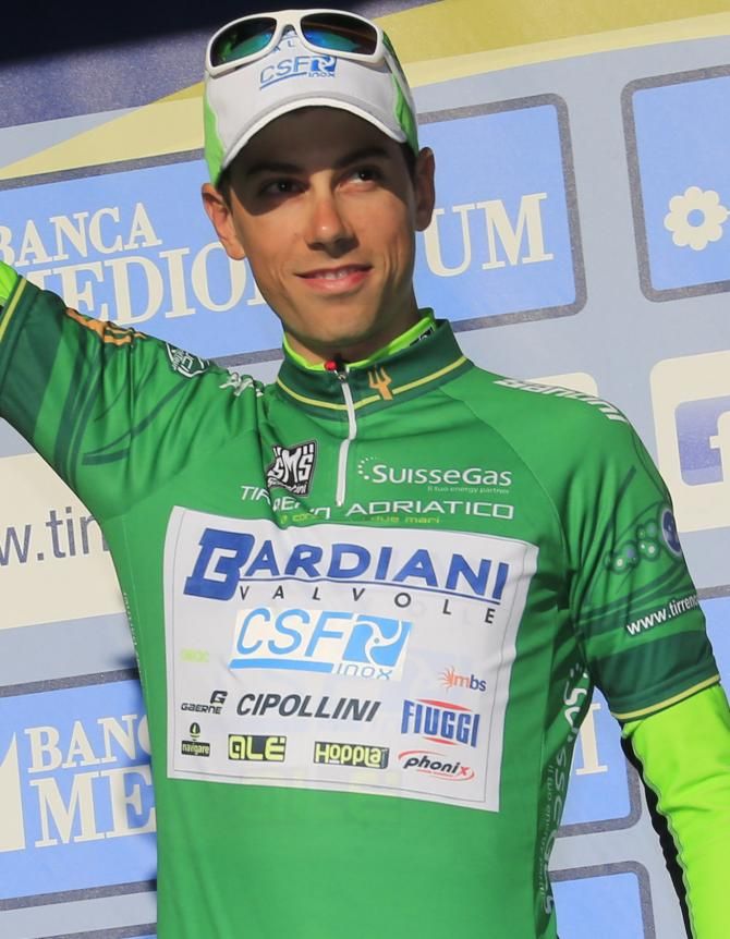Marco Canola (Bardiani-CSF) won the mountains classification in Tirreno-Adriatico in 2014