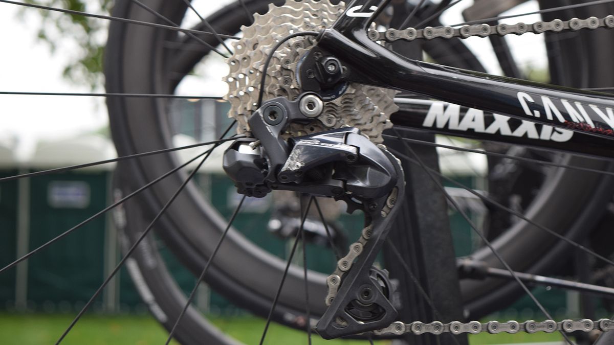 The British Continental team Canyon-Eisberg run Shimano Ultegra Di2 drivetrains
