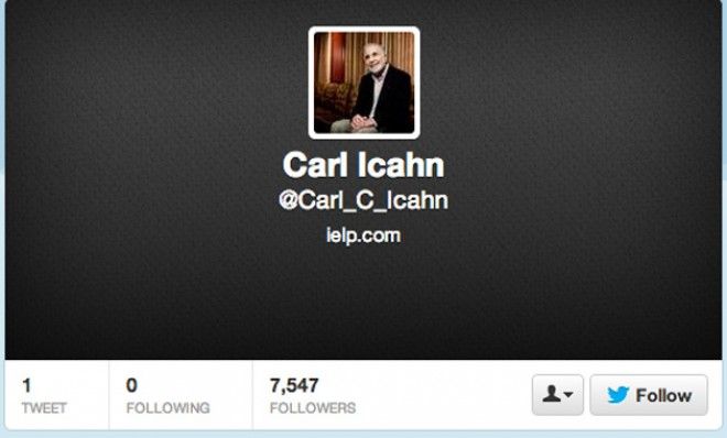 Carl Icahn Twitter