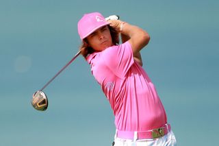 Rickie has never shied away from colour, even when the hair was much longer