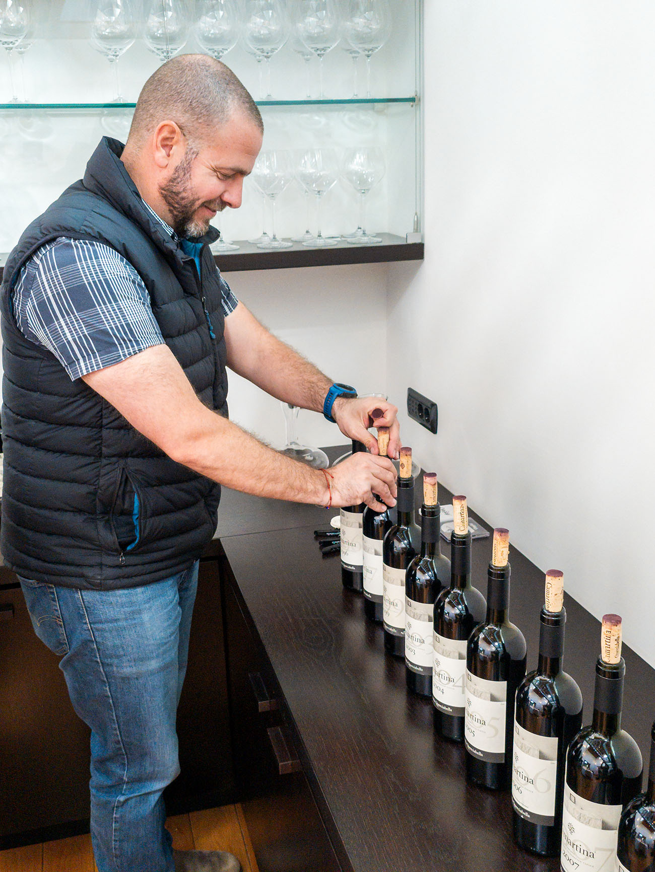 Manfred Ing opening Camartina at Querciabella