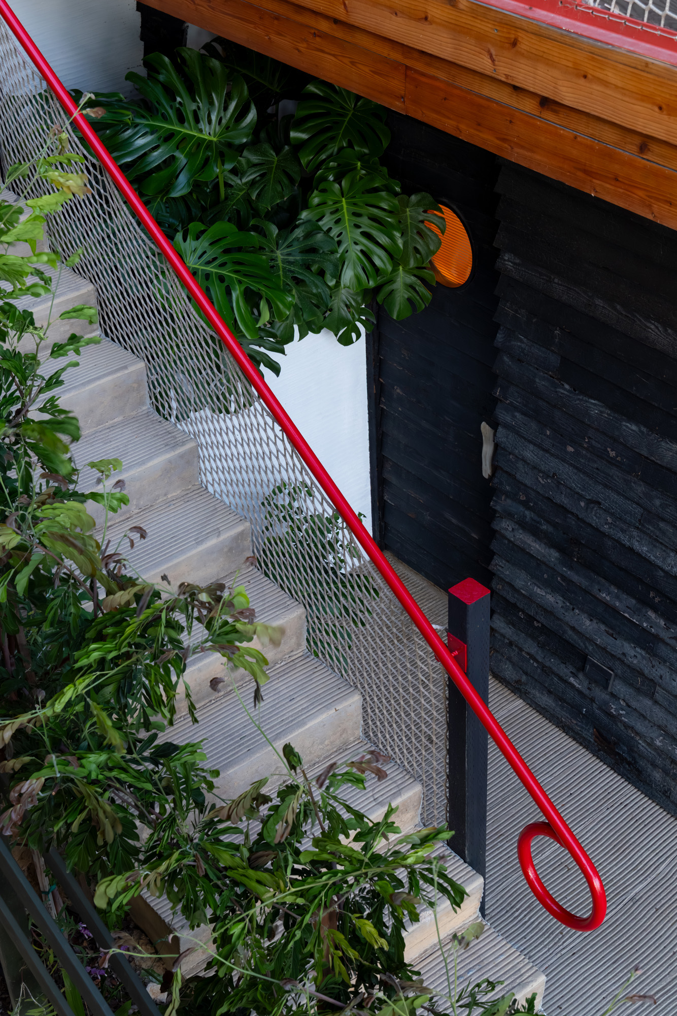 Cano House, a colour orthogonal home nestled in a los angeles hill