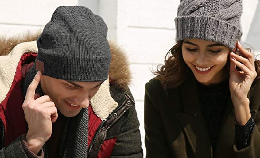 Gifts for Friends Family Thanksgiving Christmas-Unisex Mic and HD Speakers 02-Charcoal ASIILOVI Bluetooth Beanie Bluetooth 5.0 Wireless Winter Warm Knit Hats Cap with Double Fleece Lined 