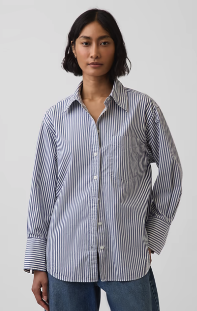 Gap, Organic Cotton Poplin Big Shirt