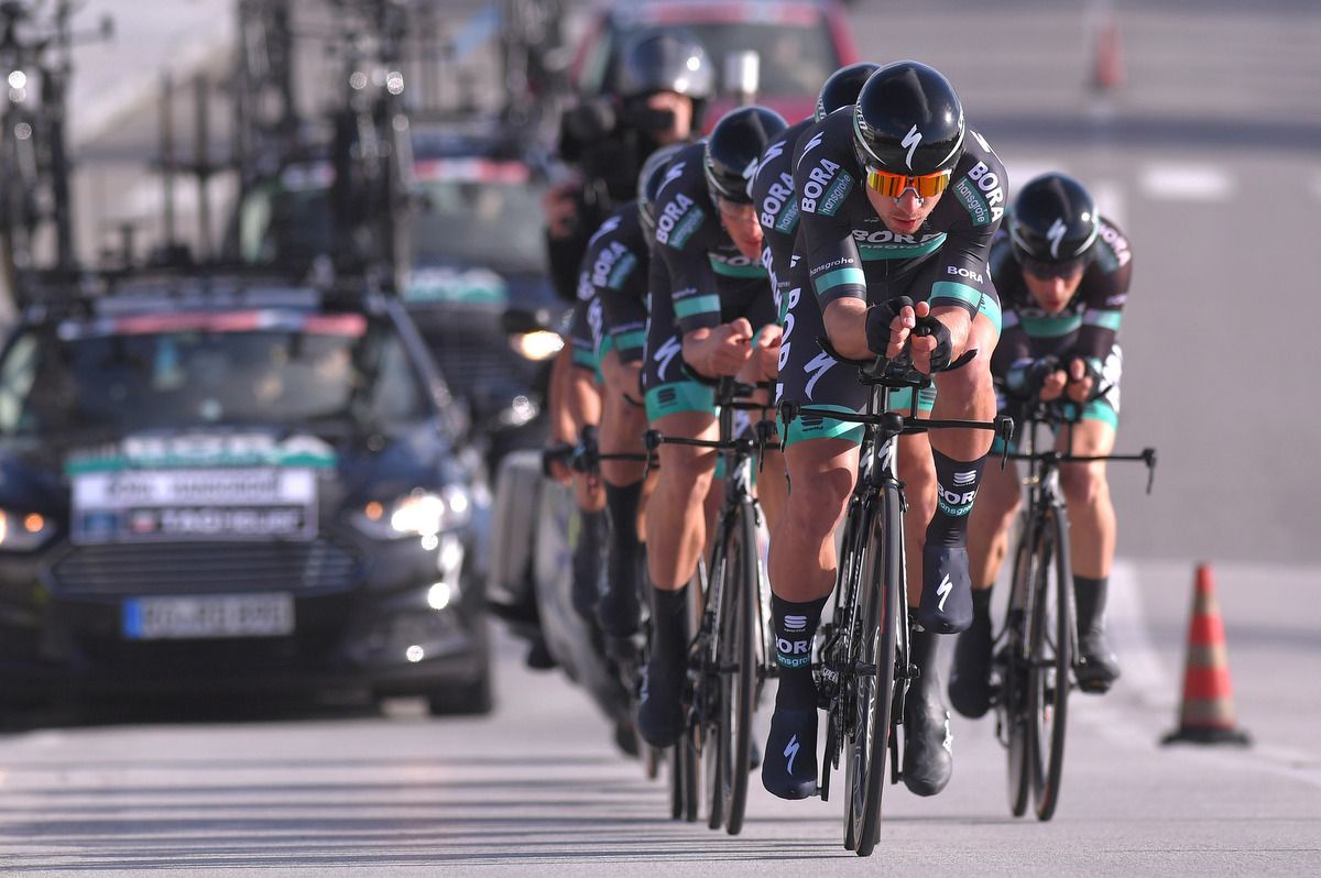 Peter Sagan driving Bora-Hansgrohe