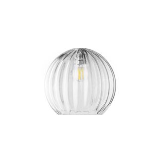 Regular Pumpkin Glass Shade in Clear Glass