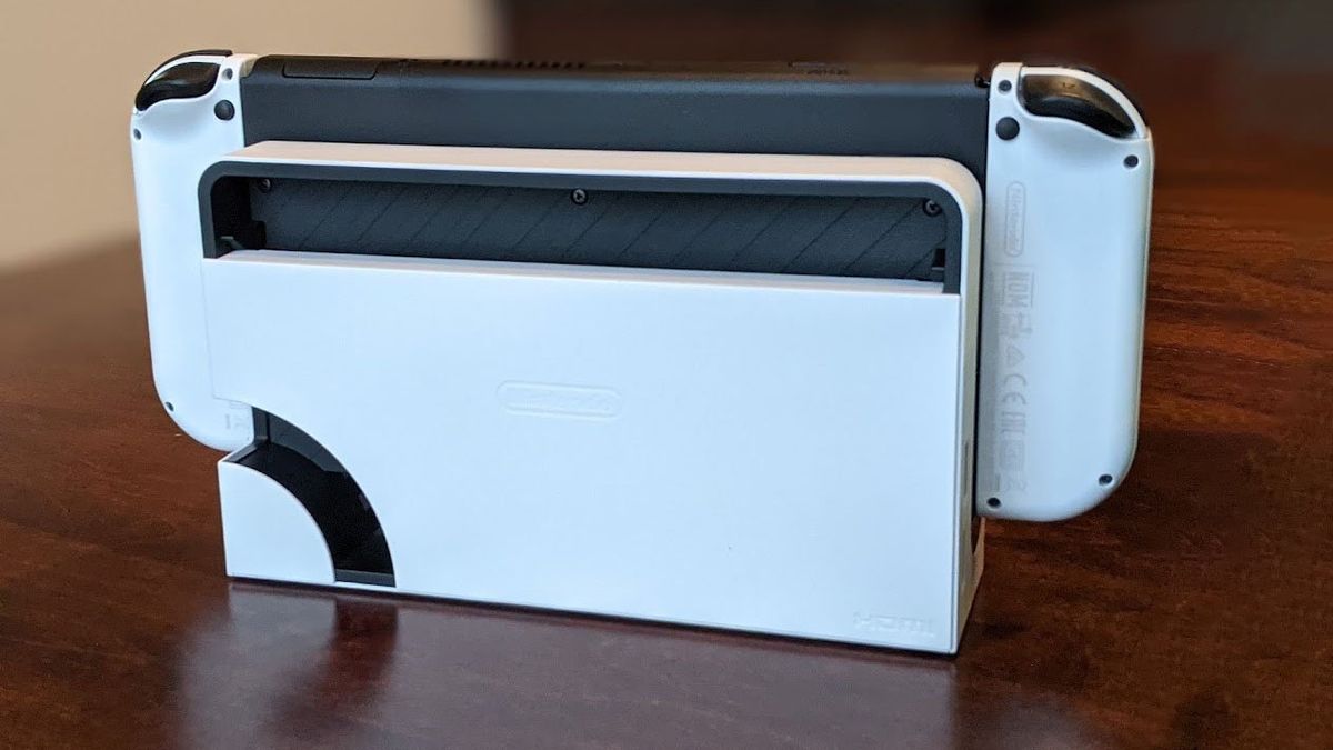 Nintendo Switch Oled Model Dock Backside