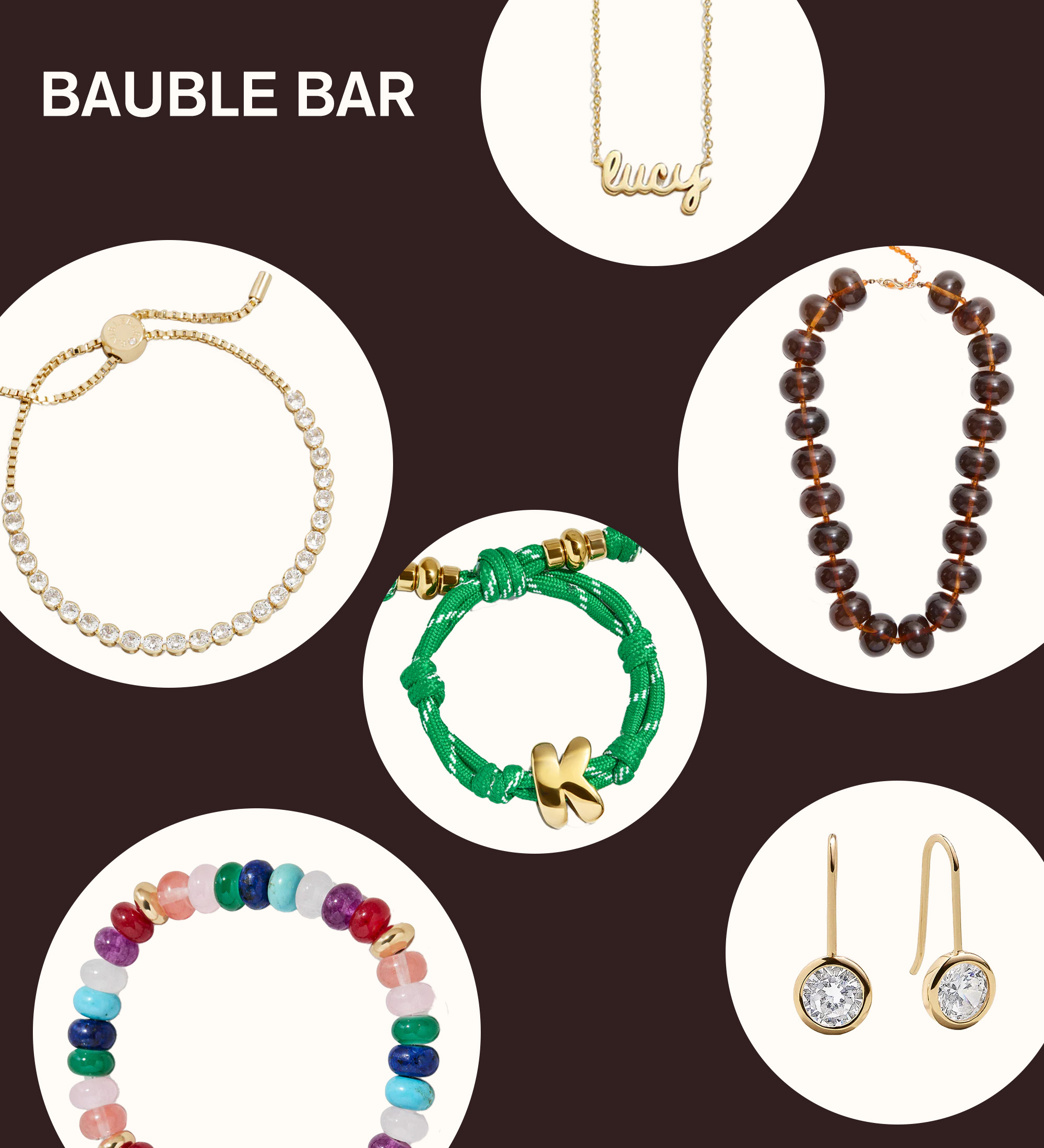 Collage of Bauble Bar products