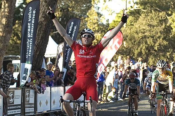 Thomas Palmer riding the tour for the City of Greater Geelong team takes out stage five and the men's Victorian Open Criterium Championship in Geelong.