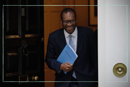 Chancellor Kwasi Kwarteng leaving number 11 Downing Street