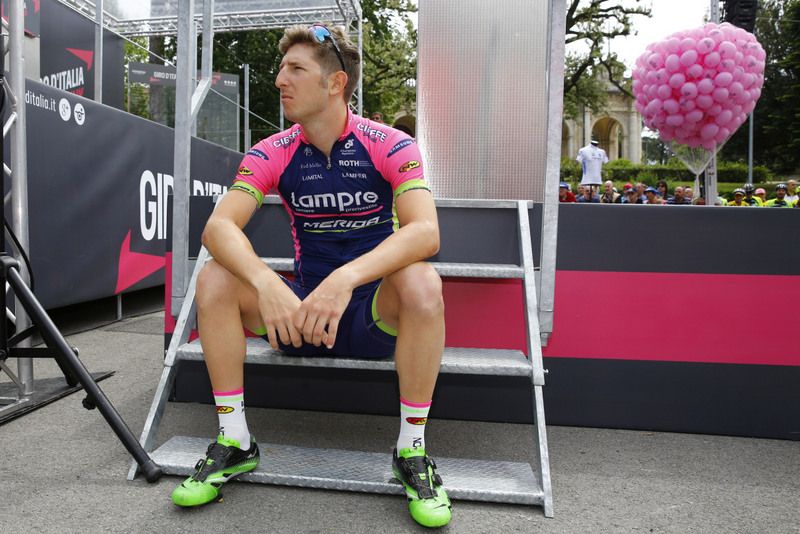 A moment of calm for Sacha Modolo (Lampre-Merida)