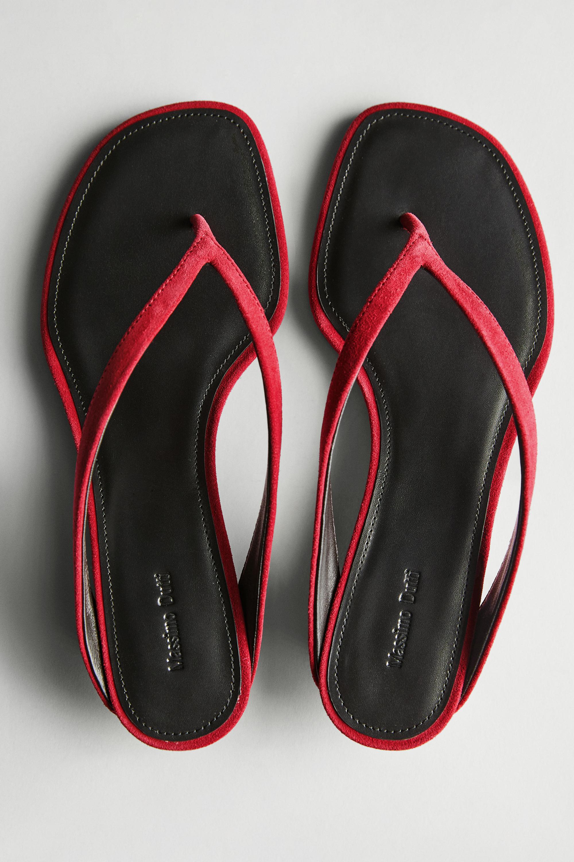 Massimo Dutti, Mid-Heel Sandals With Toe Divider