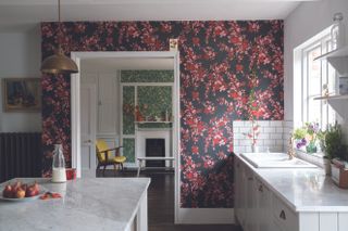 Home makeover ideas - kitchen wallpaper