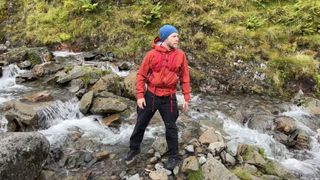 Rab Firewall Light Waterproof Jacket: stream crossing