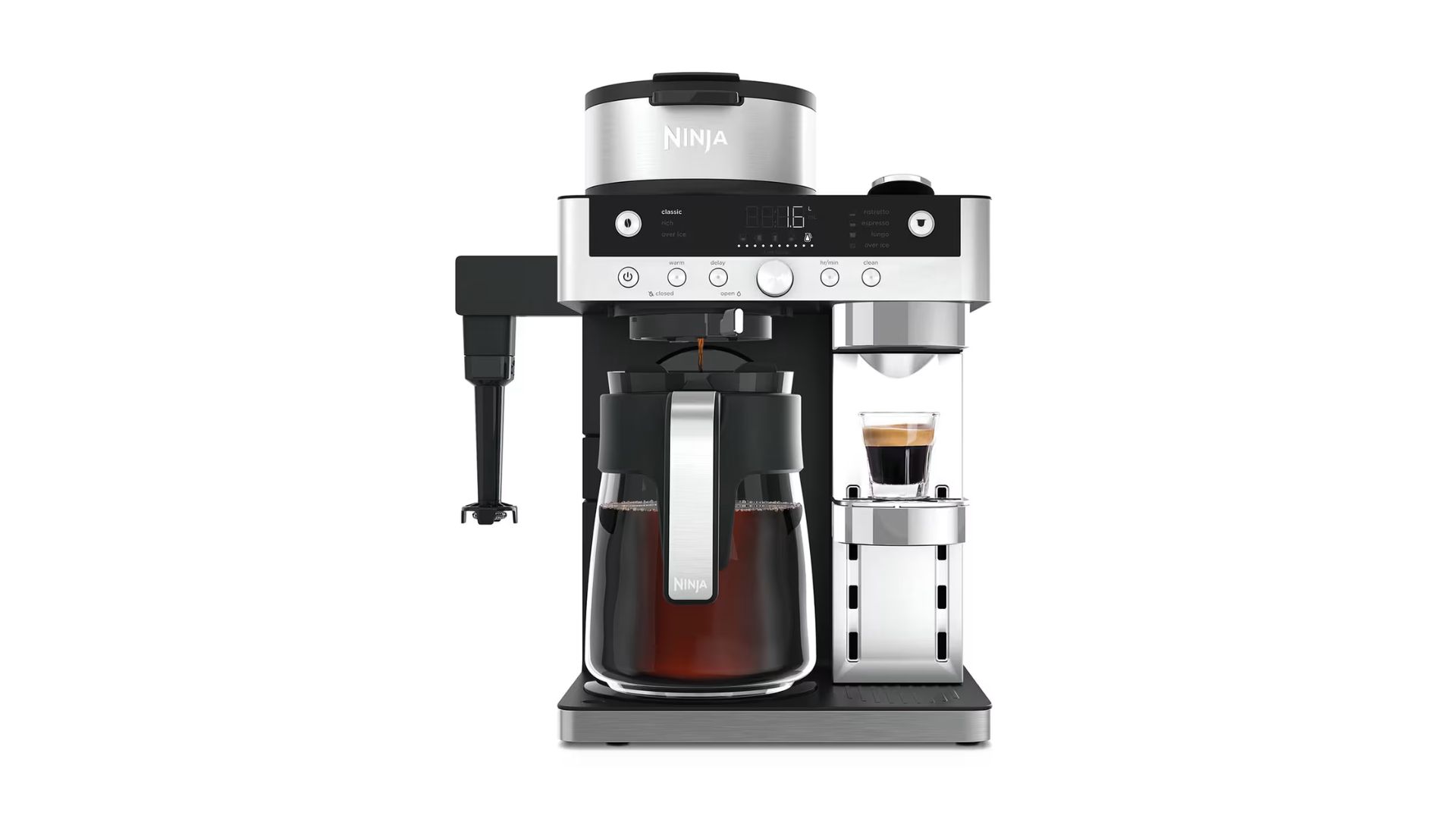 The Ninja Prestige Dualbrew System on a white background