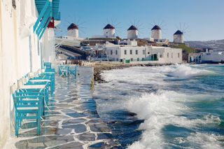 places celebs vacation Mykonos, Greece