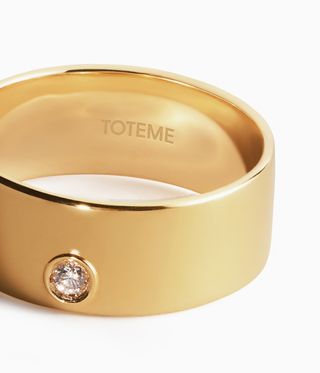 Toteme gold and diamond ring