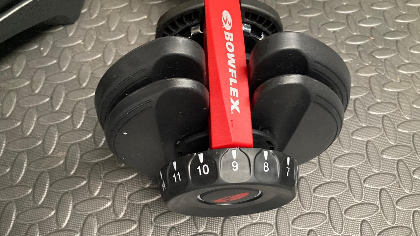 The BowflexSelectTech 552 adjustable dumbbell