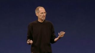 Steve Jobs giving his last WWDC keynote in 2011