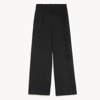 Wide-leg black suit trousers from M&S