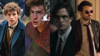 Jamie Dornan's roommates, Eddie Redmayne in Fantastic Beasts, Andrew Garfield as Spider-Man, Robert Pattinson as Bruce Wayne and Charlie Cox as Daredevil