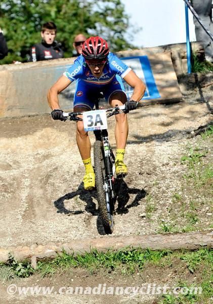 Marco Fontana (Italy) started the team relay Worlds like a man on a mission