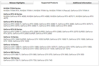 Supported GPUs