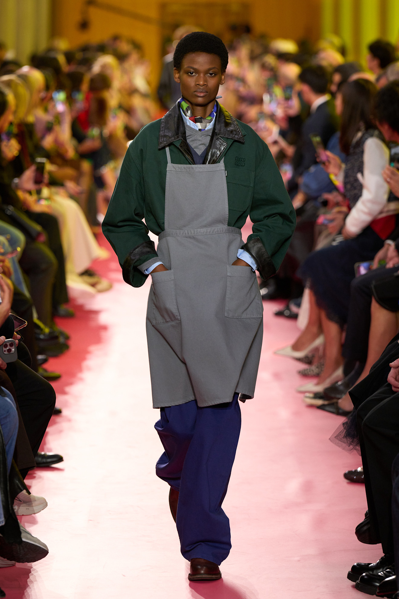models on the Miu Miu Spring 2026 runway