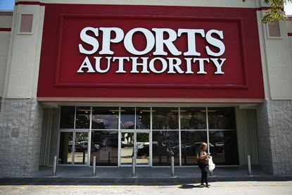 A Sports Authority storefront