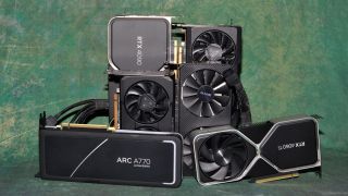 Group photo of some of the latest graphics cards