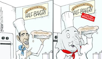 Political Cartoon U.S. Obamacare replacement GOP