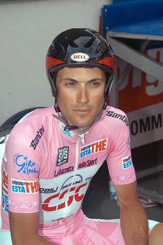 Ivan Basso (CSC) sits